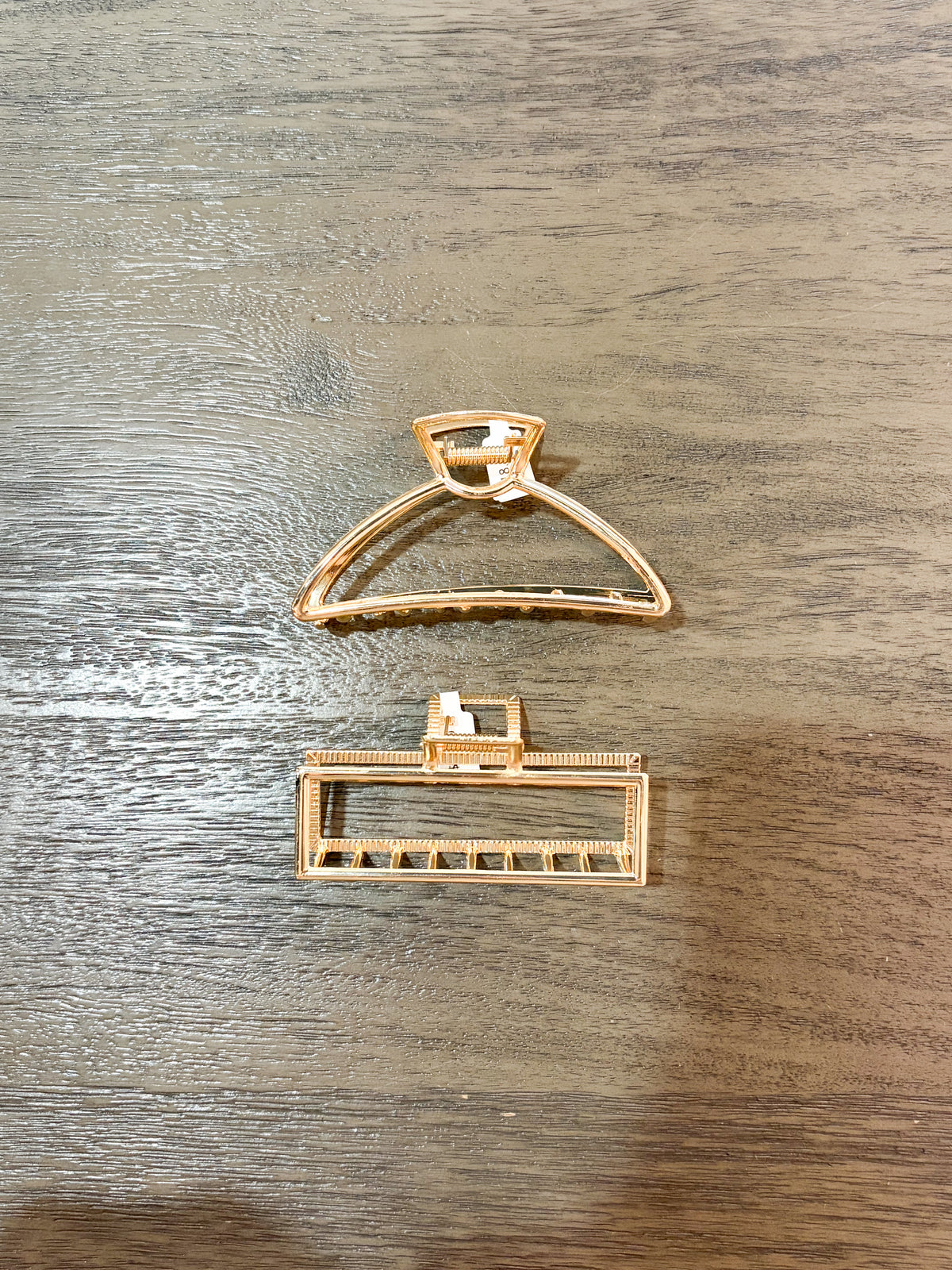 Gold Crescent Metal Claw Clip