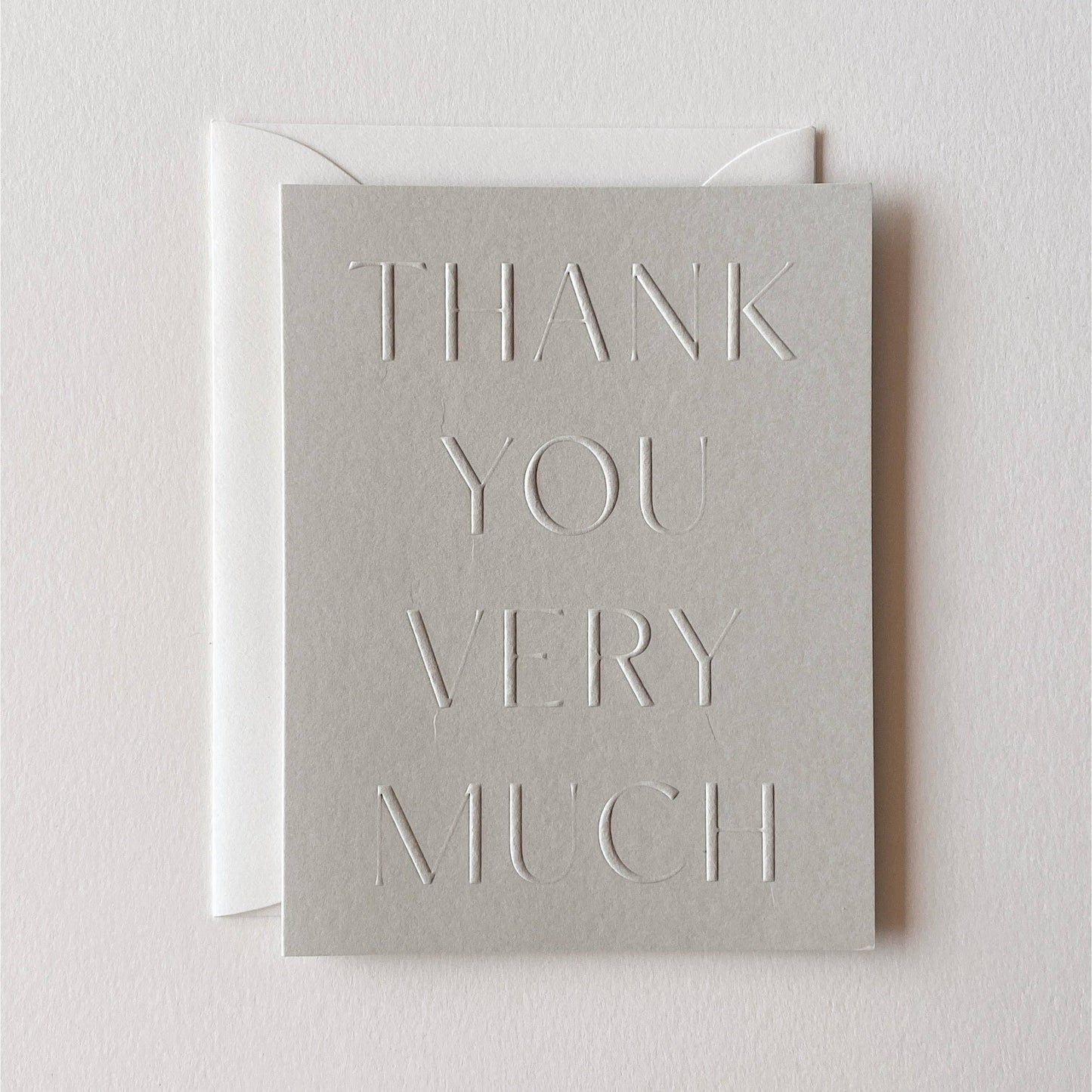 Thank You Very Much Card - Stone