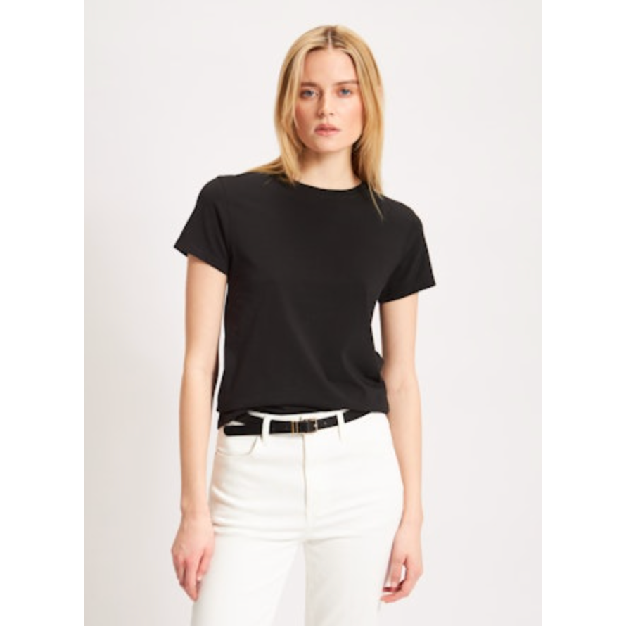 Black Fitted Crew T-Shirt