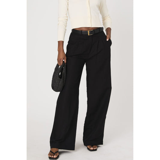Black Linen Trousers
