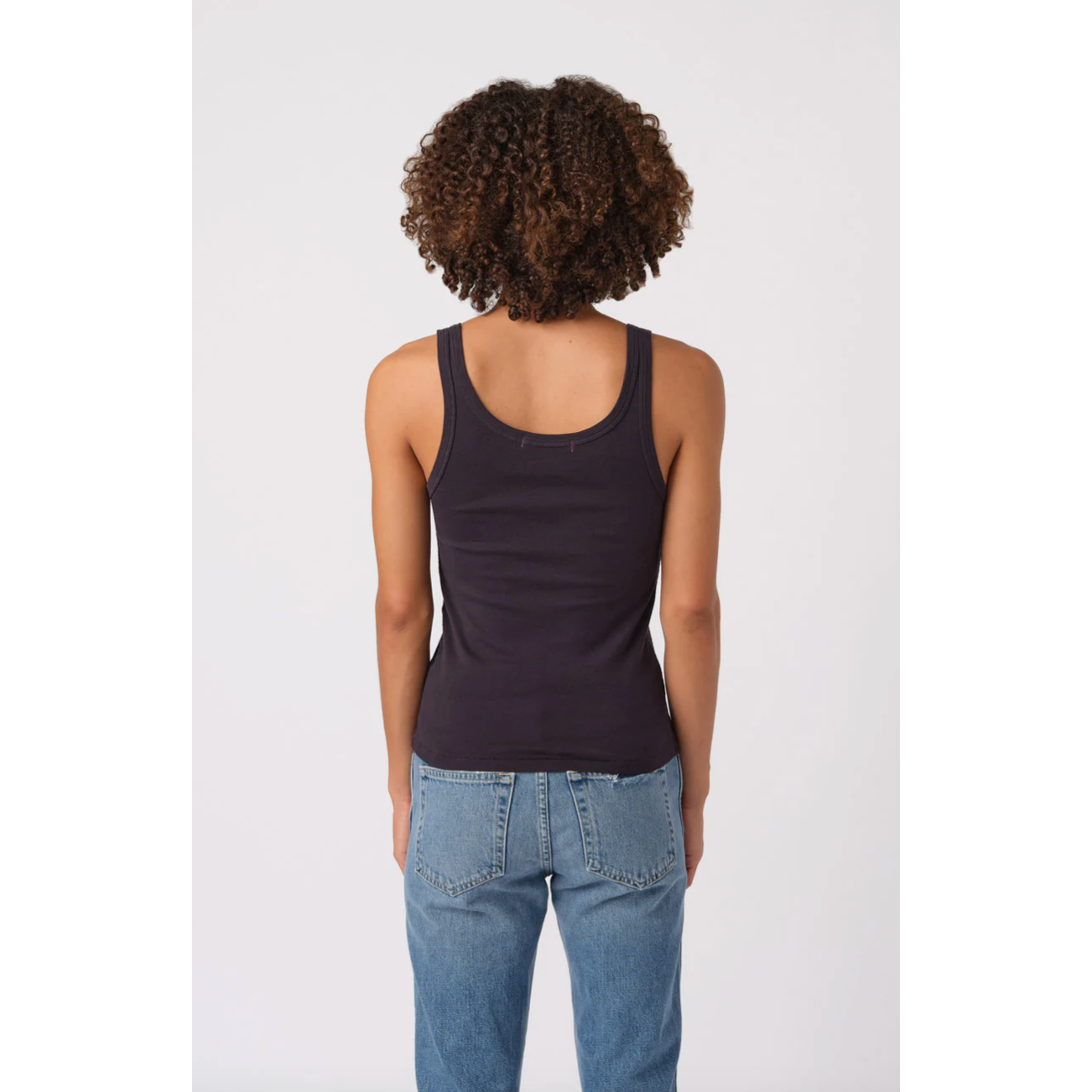 Black Scoop Neck Tank