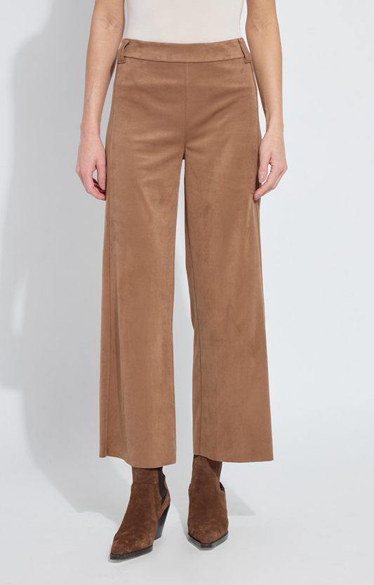 Camel Faux Suede Pant