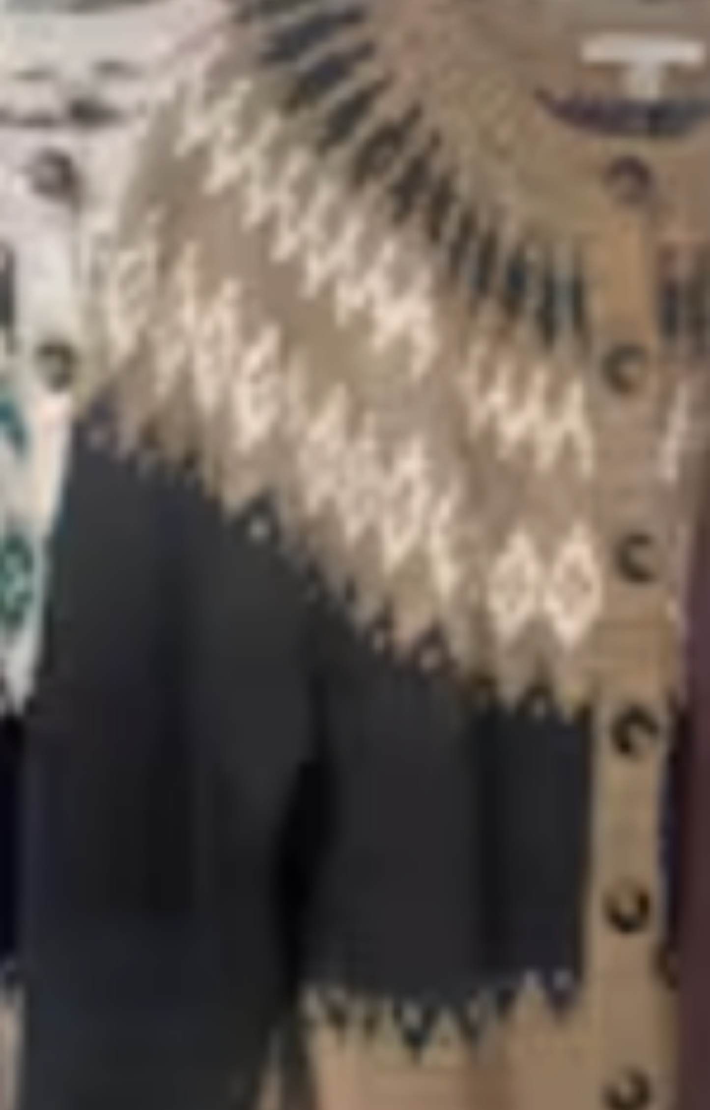 Charcoal/Camel Fair Isle Cardigan