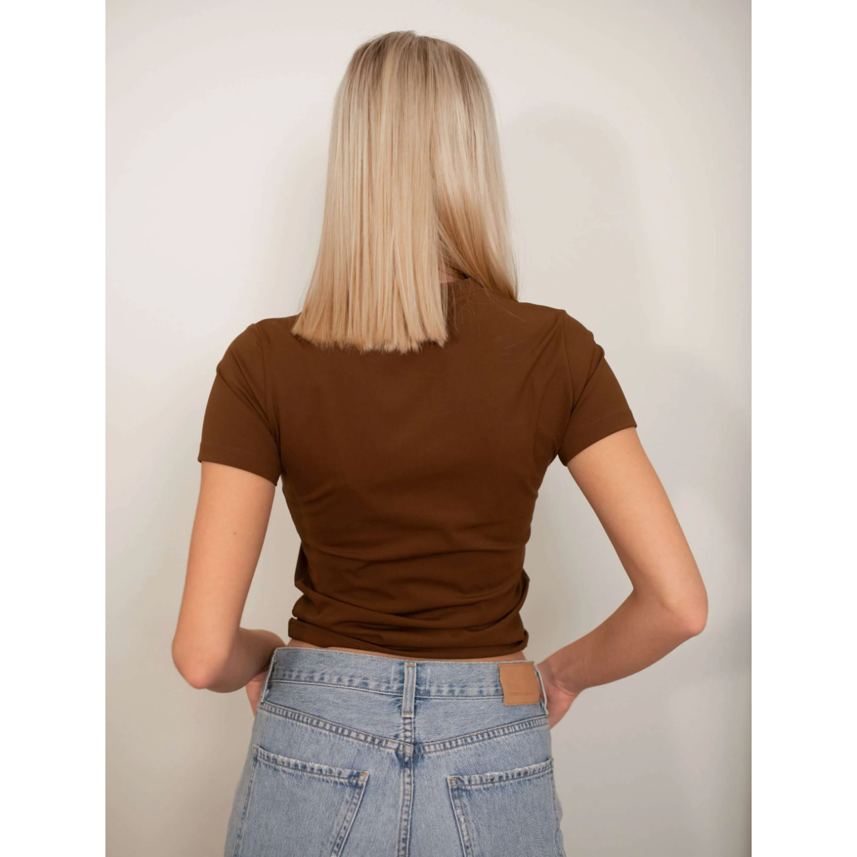 Chocolate Stretchy Short Sleeve T-Shirt