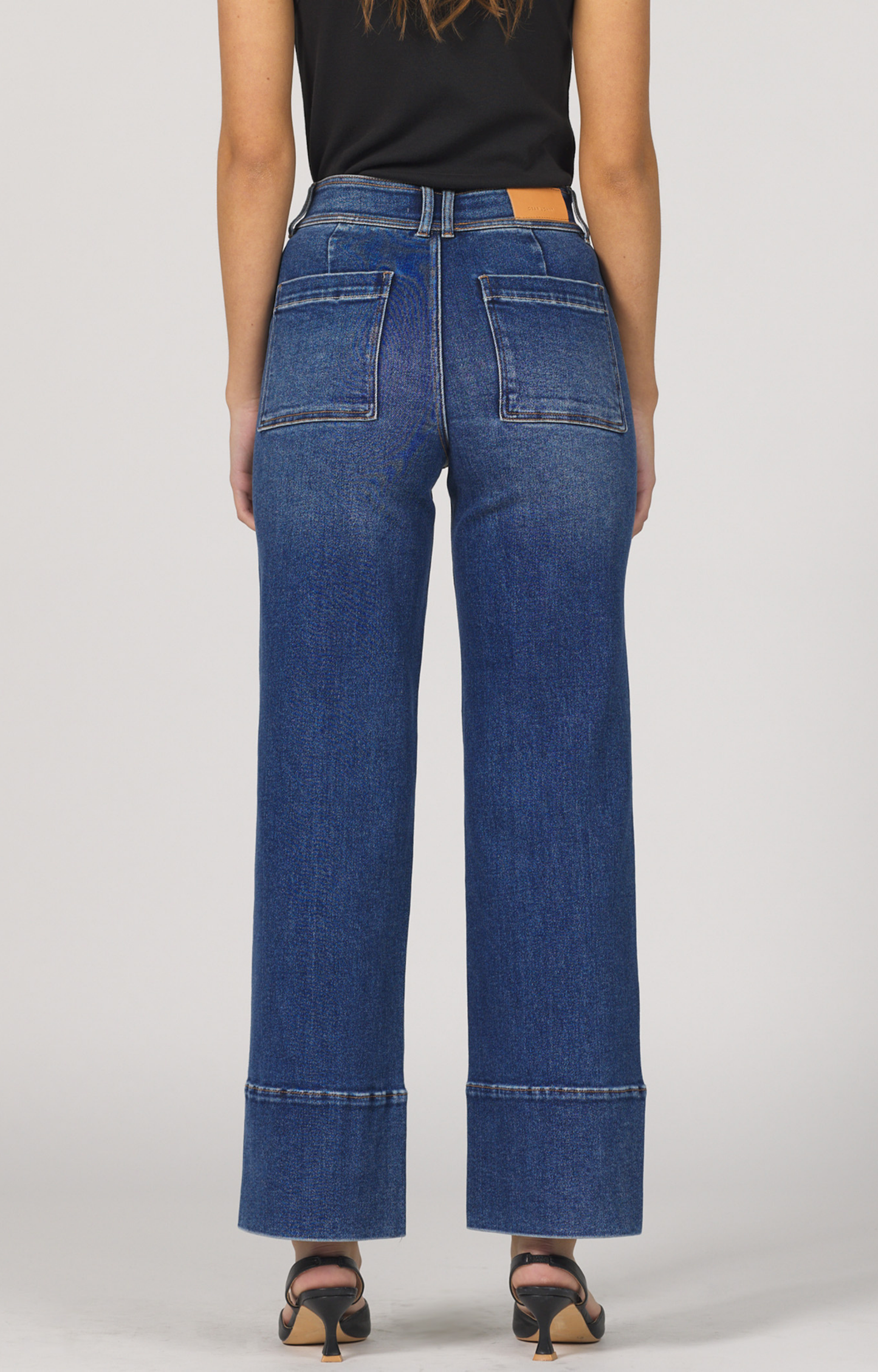 Dark Wash Seam Front Jeans