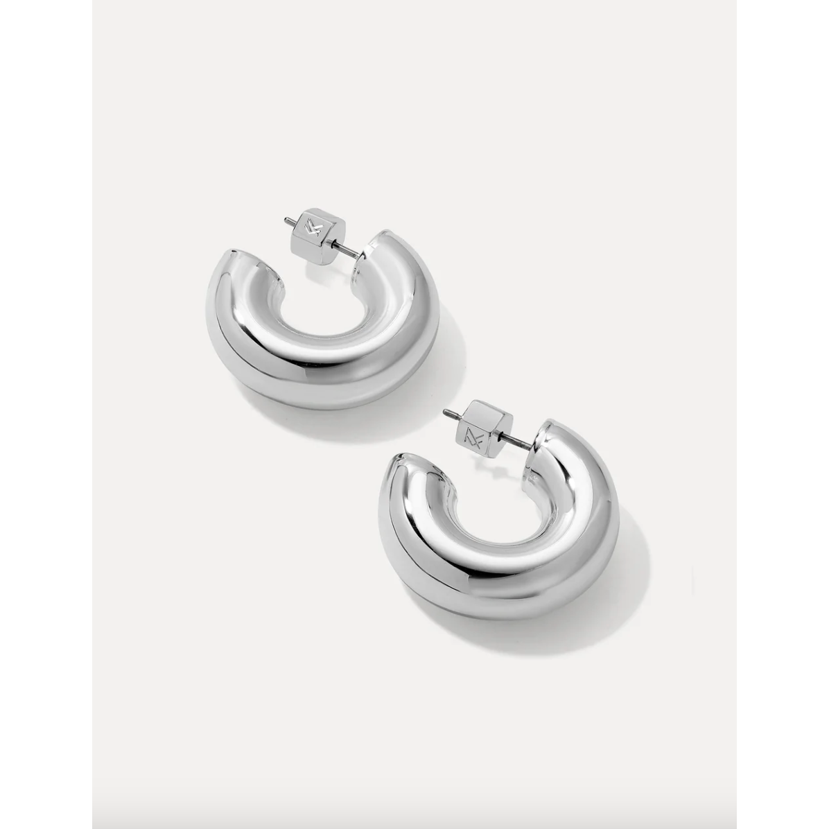Drew Silver Chunky Hoops