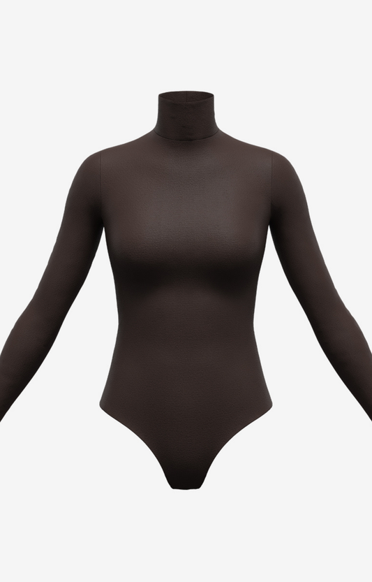 Espresso Turtleneck Bodysuit