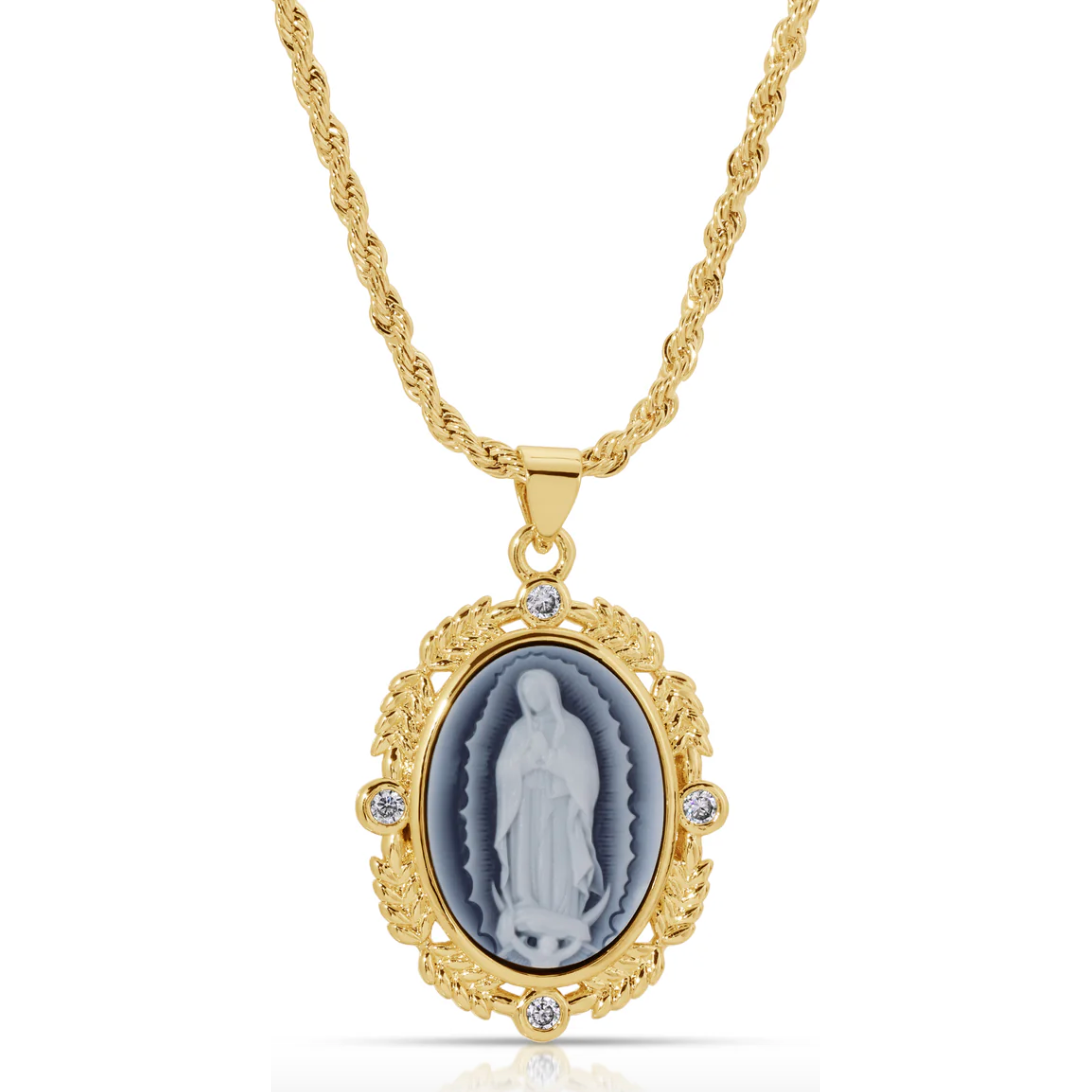 French Blue Mary Necklace