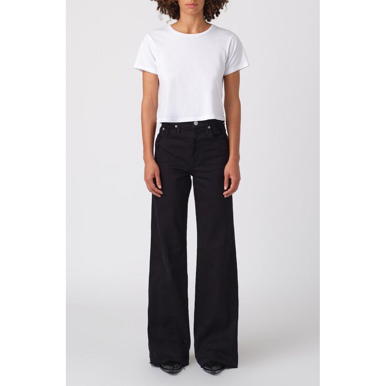 Frida Black High Rise Wide Leg Jean