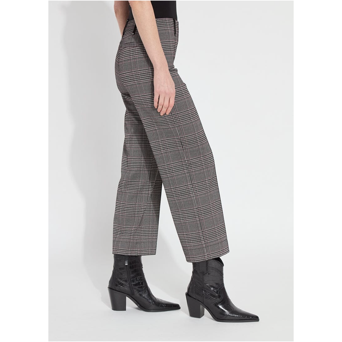 Glen Plaid Cropped Pants