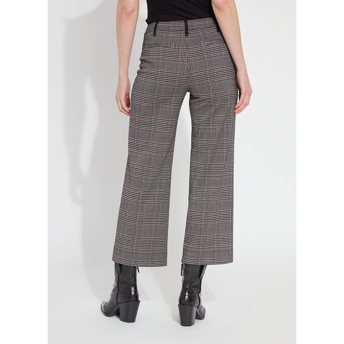 Glen Plaid Cropped Pants