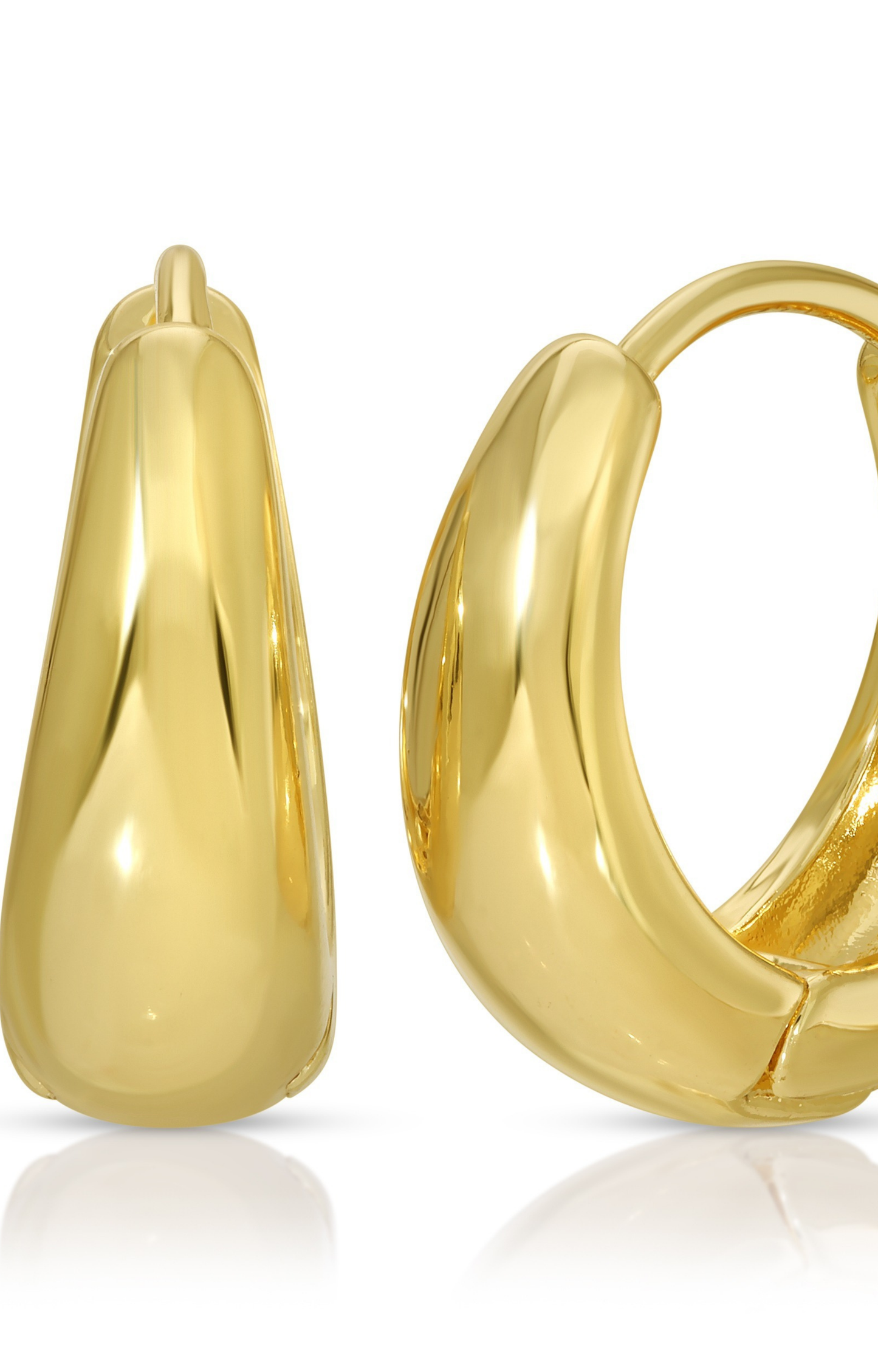 Gold Click Hoops