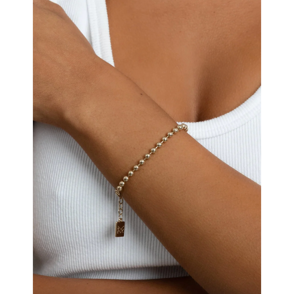 Jackson Gold Beaded Bracelet