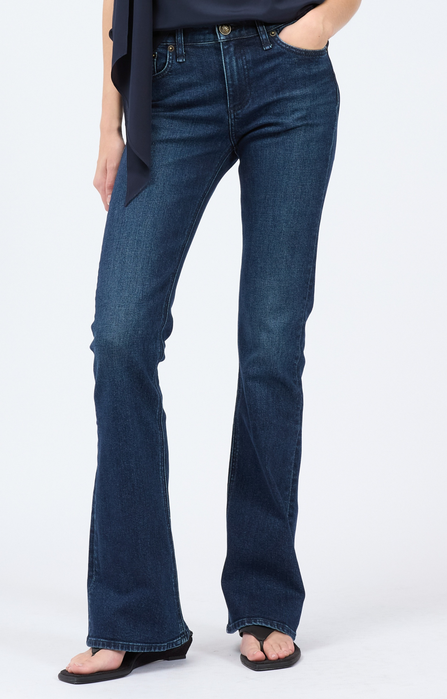 Kinsley Low-Rise Bootcut Jeans