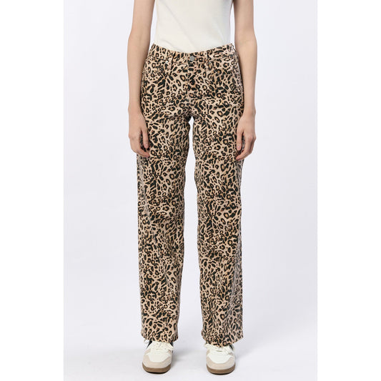 Leopard Straight Leg Jeans