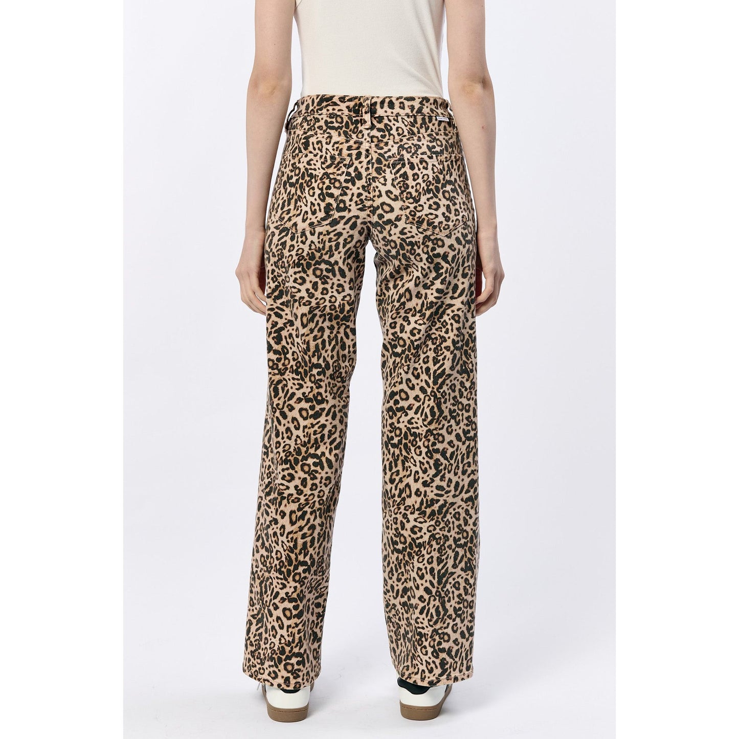 Leopard Straight Leg Jeans