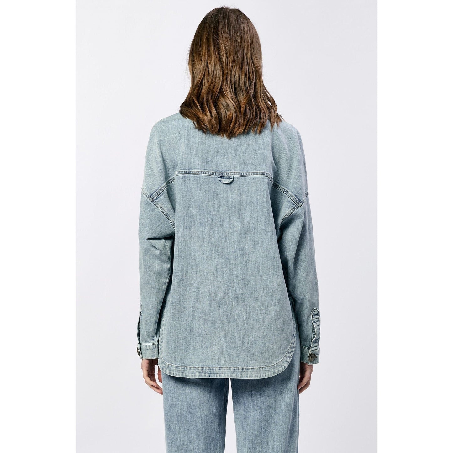 Light Wash Oversized Denim Jacket