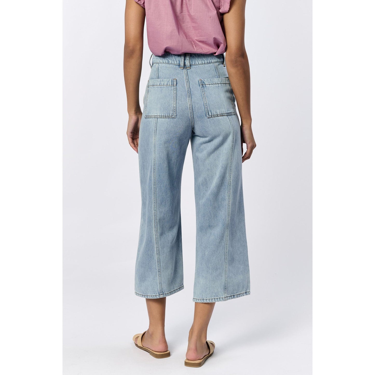 Light Wash Side Panel Jeans