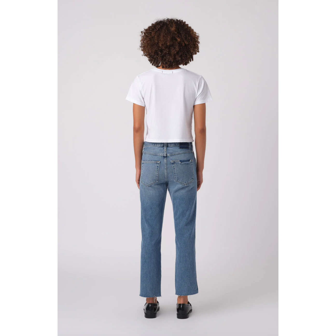 Loved Cropped Raw Hem Jean