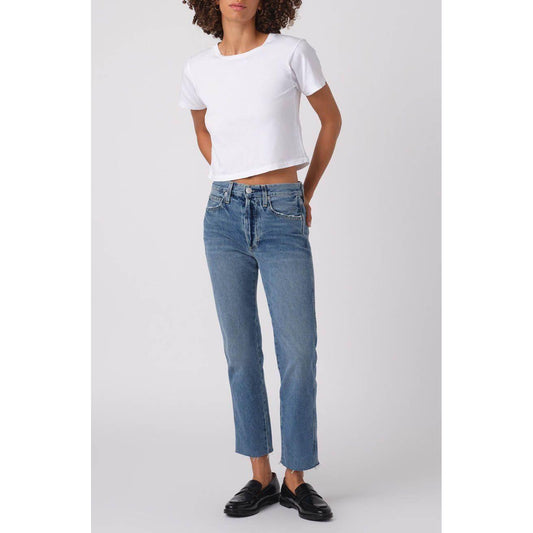 Loved Cropped Raw Hem Jean