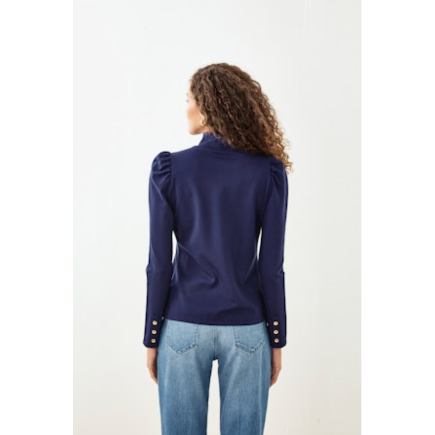 Navy Ponte Turtleneck
