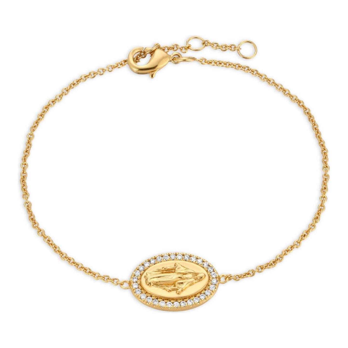 Mary CZ Pendant Bracelet