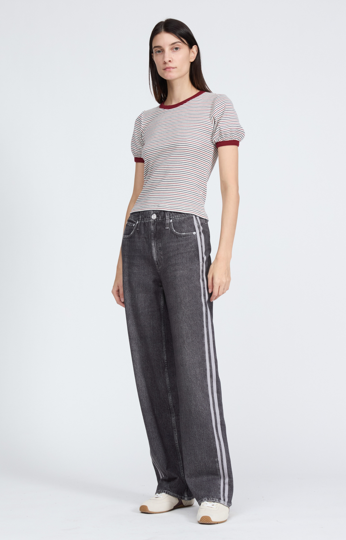 Miramar Terry Grey Striped Pant