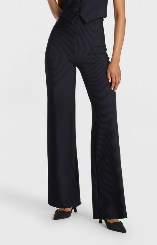 Navy/Black Stripe Neoprene Pant