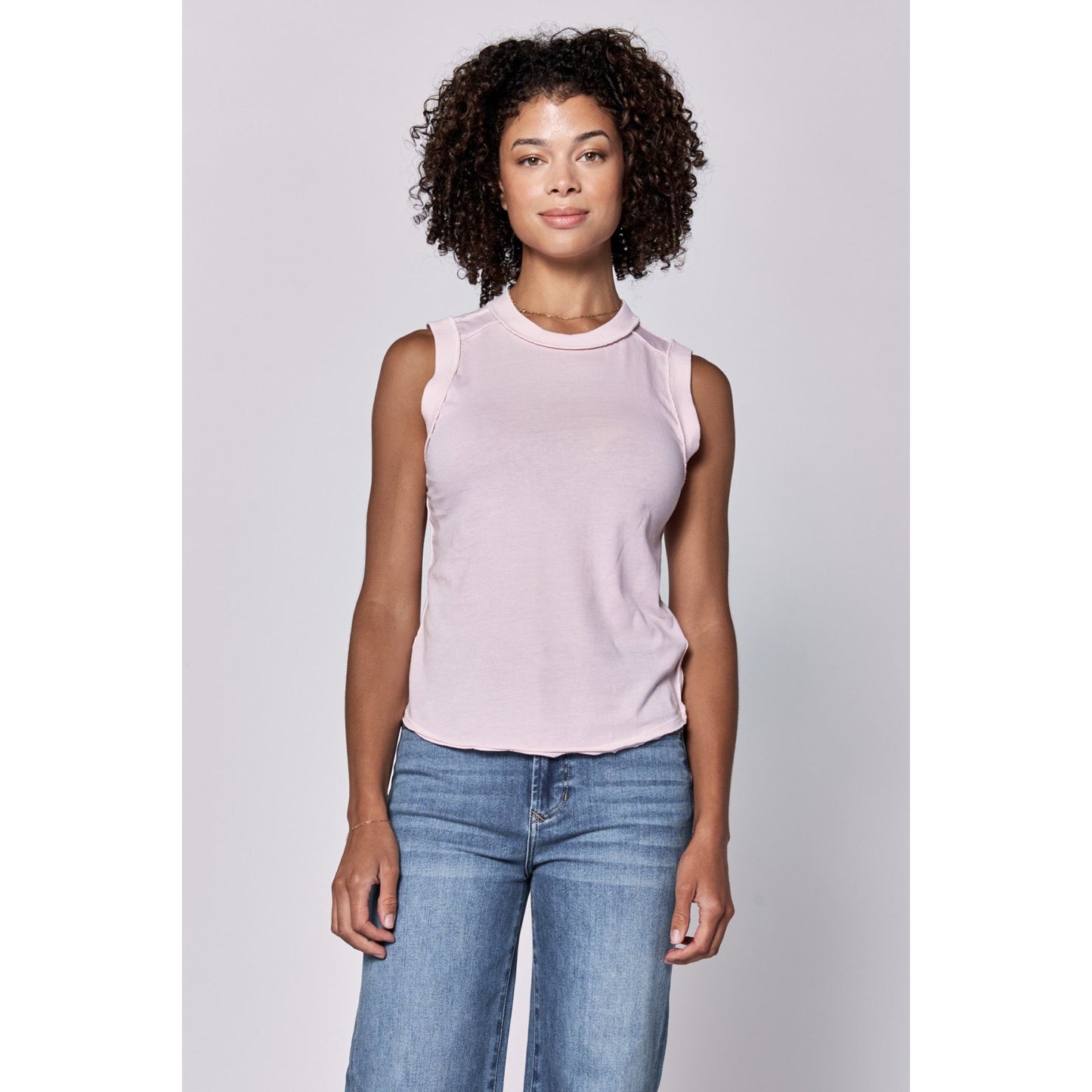 Pink Seam Detail Tank