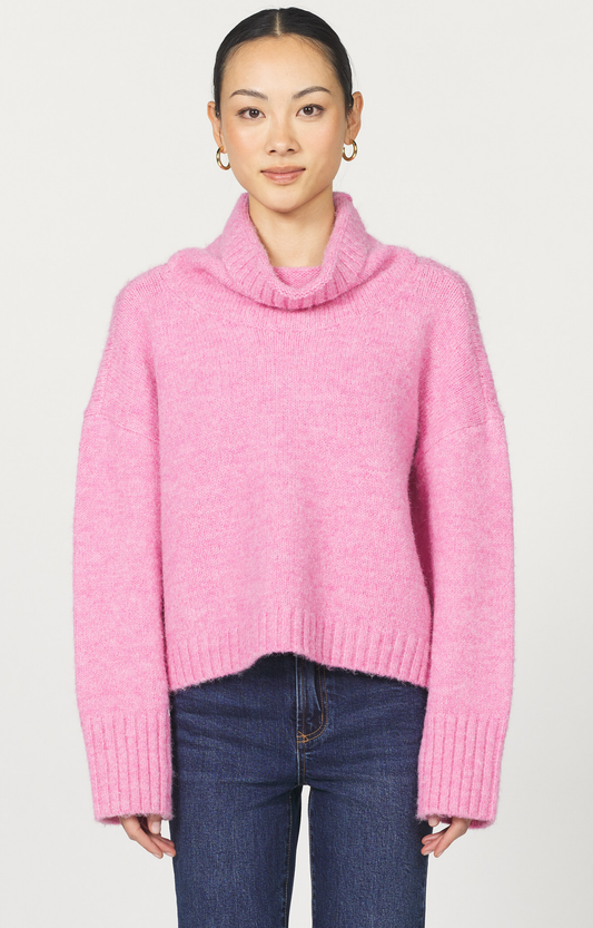 Pink Turtleneck Sweater