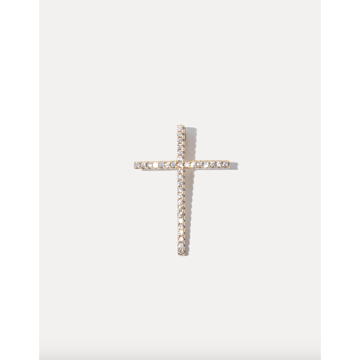 Radiant Gold Cross Necklace