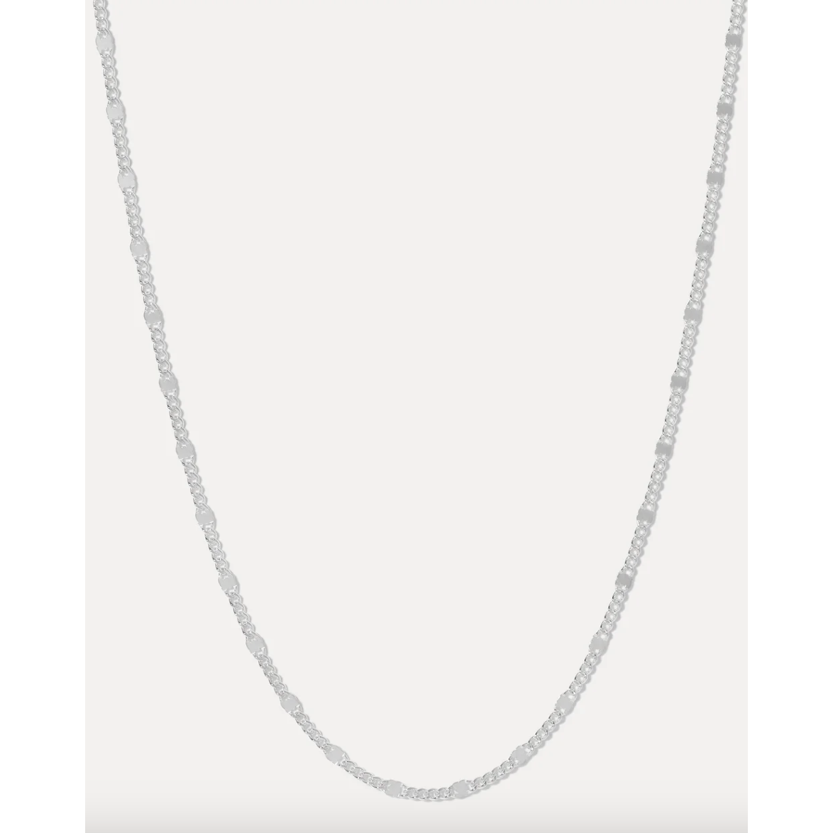 Radiant Silver Cross Necklace