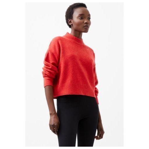 Red Mock Neck Sweater