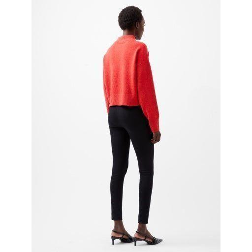 Red Mock Neck Sweater