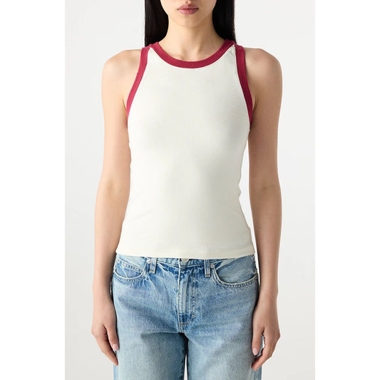 Red Trim Tank Top