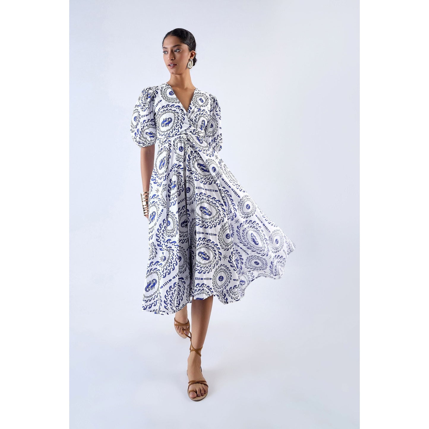 Sail Away Navy Midi Dress