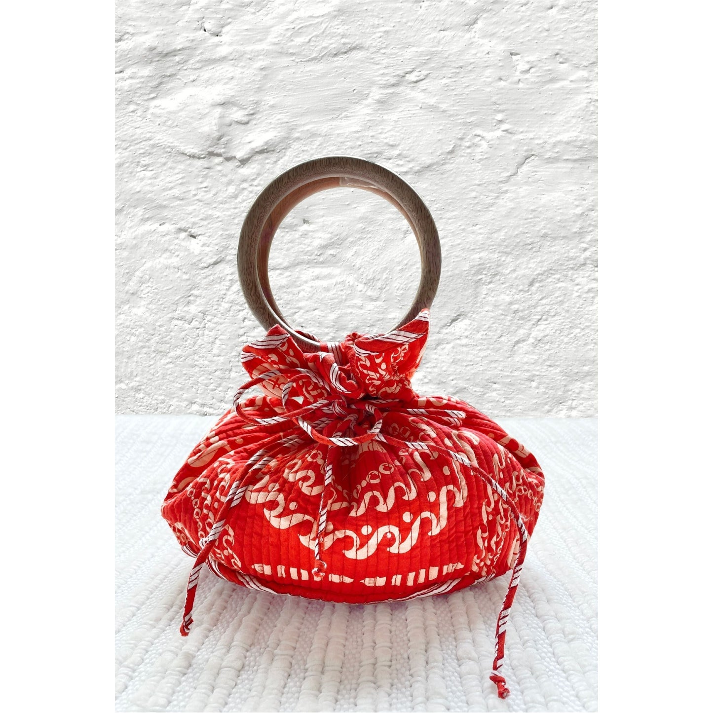 Sail Away Red Bucket Bag