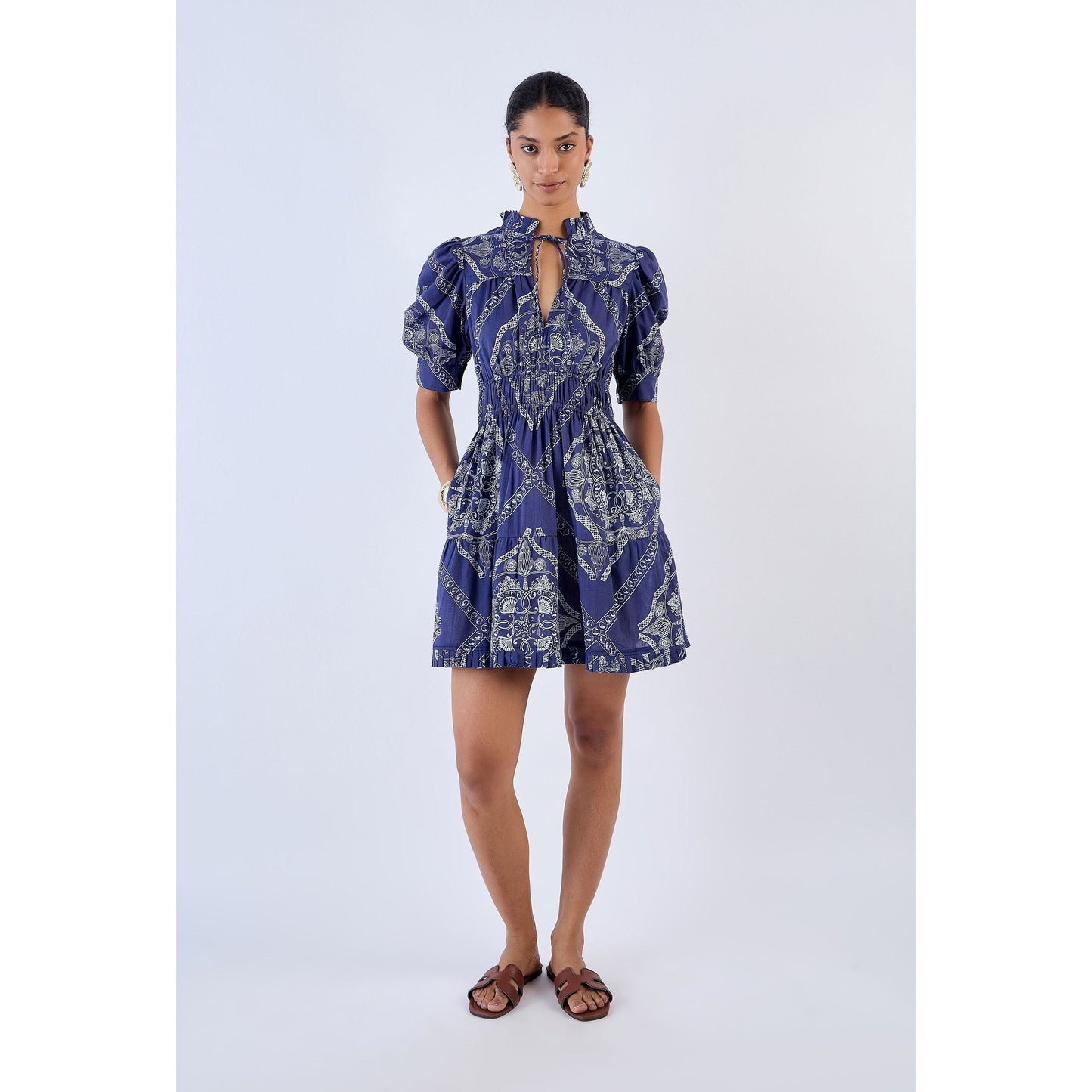 Sea Bounty Navy Mini Dress