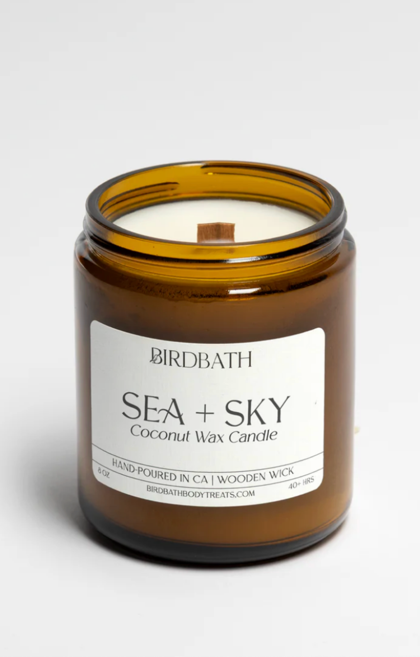 Sea & Sky Wood Wick Candle