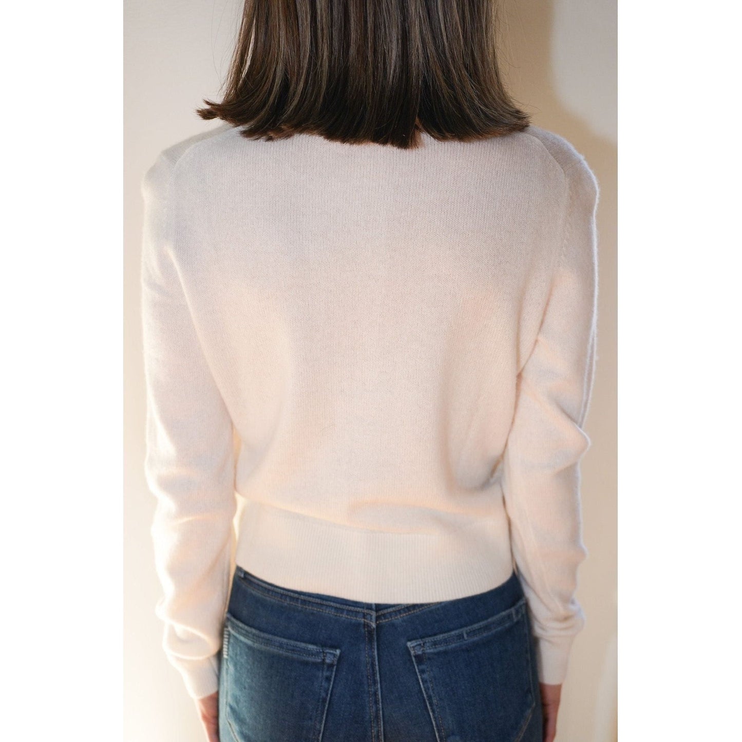 Soft White Cashmere Cardigan