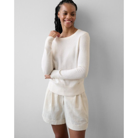 Soft White Cashmere Sweater
