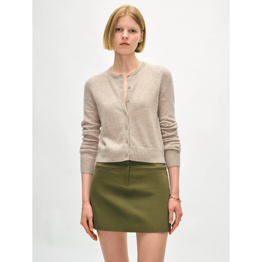 Tan Cashmere Cardigan