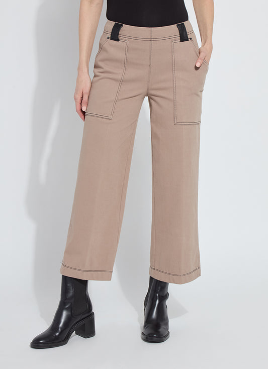 Taupe/Black Stitch Jeans