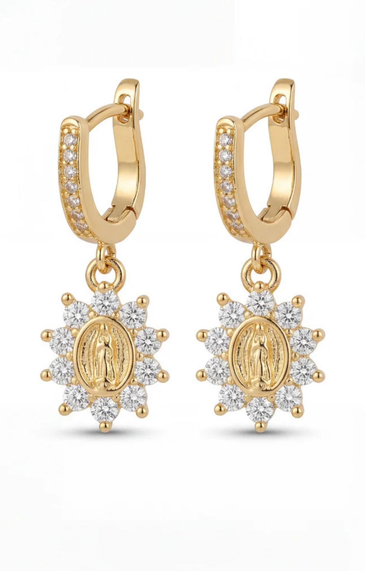 Tiny Heirloom Mary Earrings
