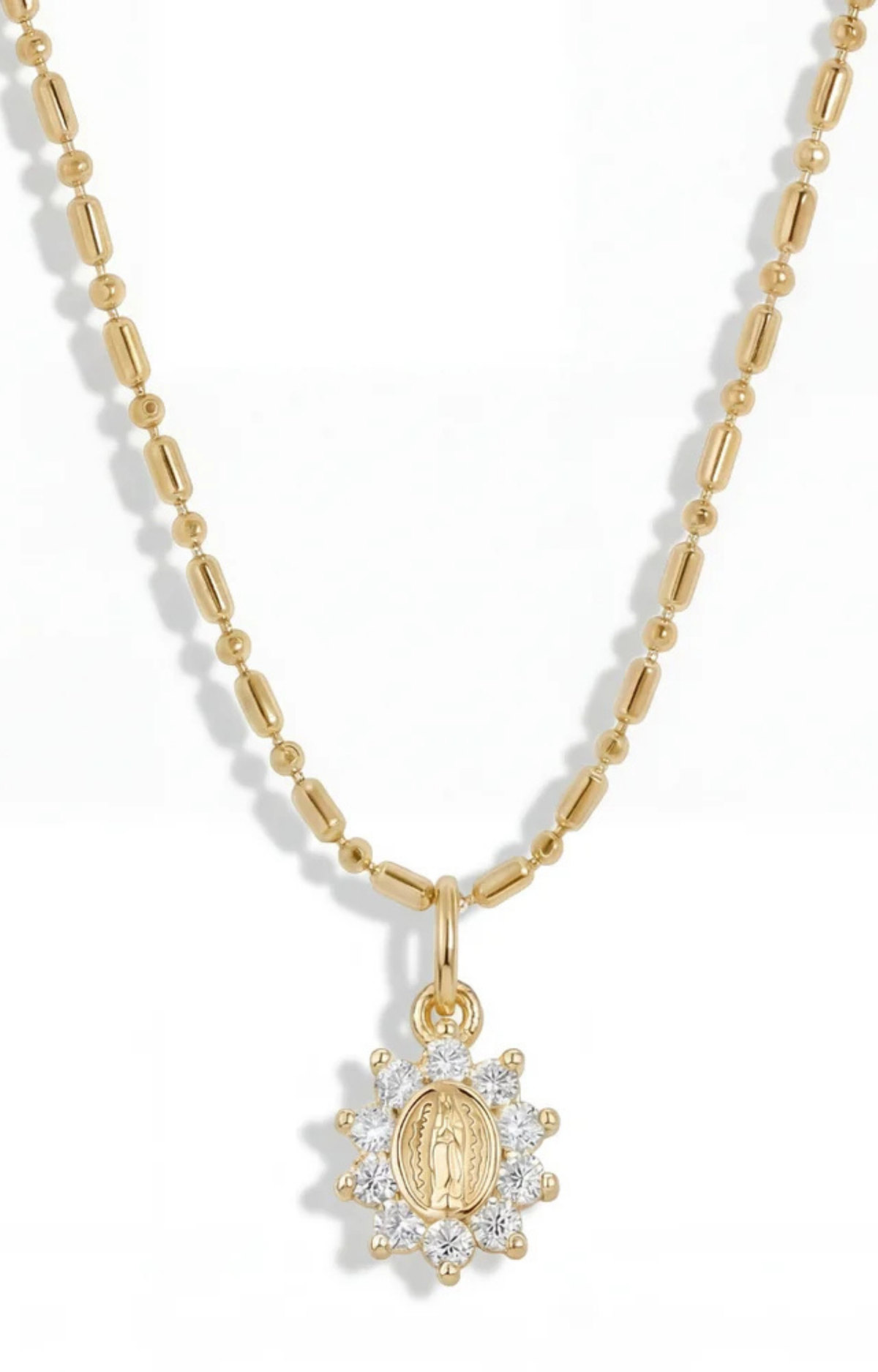 Tiny Heirloom Mary Necklace
