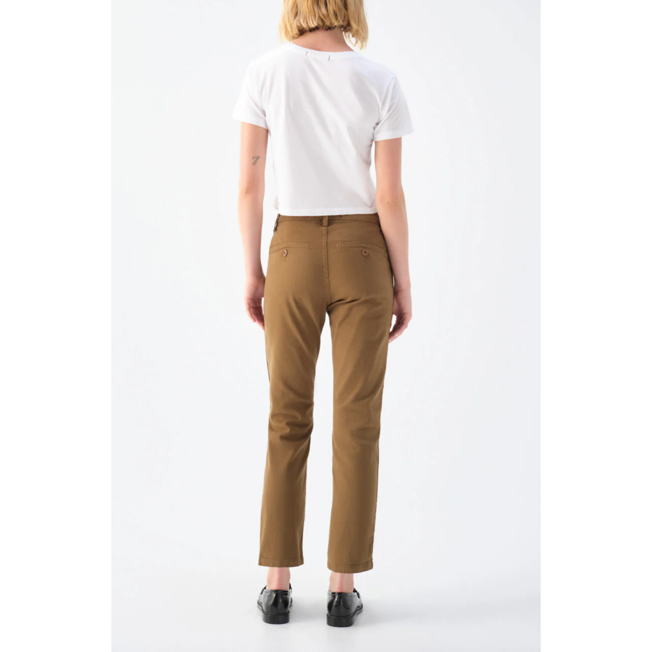 Walnut Cropped Straight Leg Pant