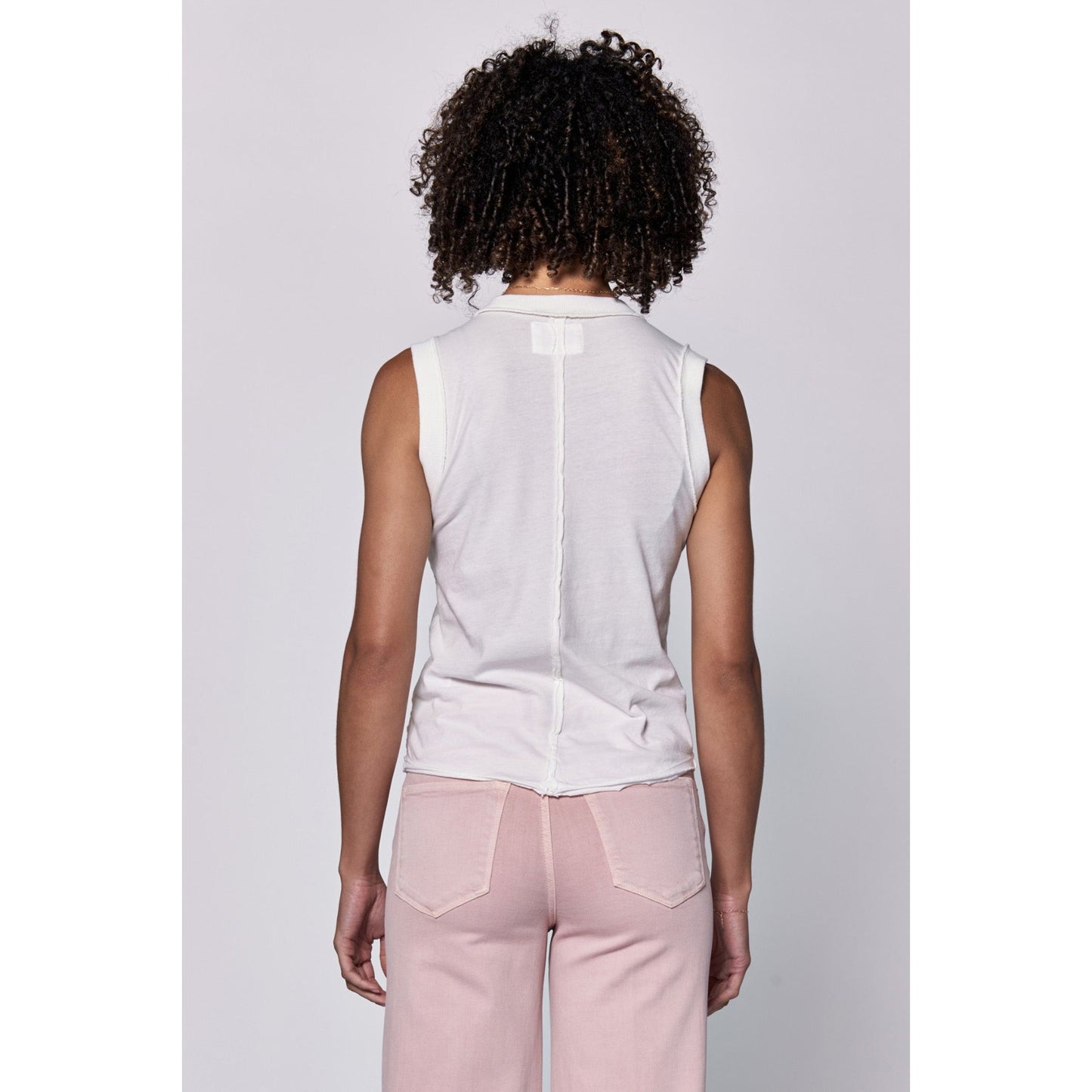 White Seam Detail Tank