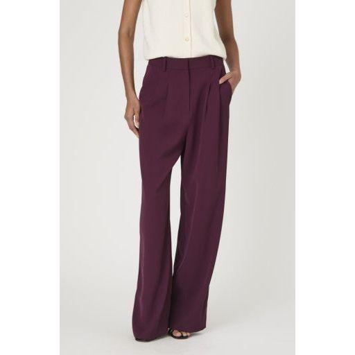 Wine Red Suiting Trousers