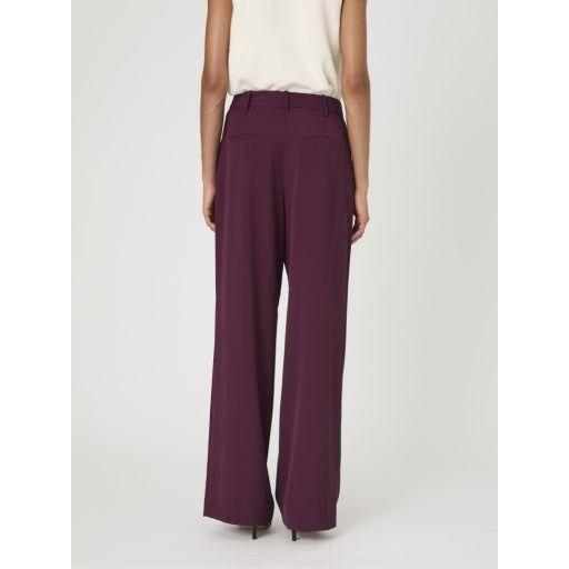 Wine Red Suiting Trousers