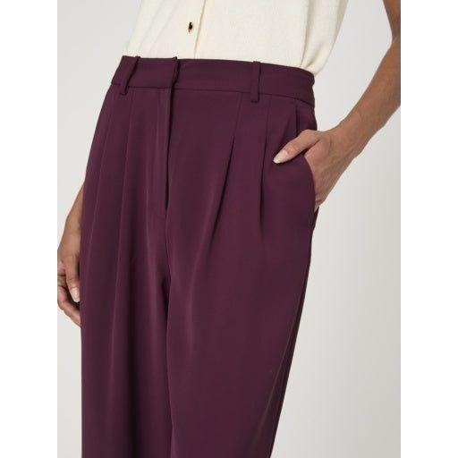 Wine Red Suiting Trousers